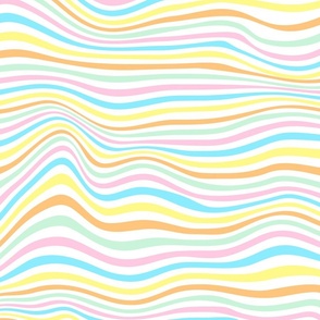 trippy stripe pastel on white