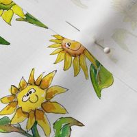 Cartoon Sunflowers