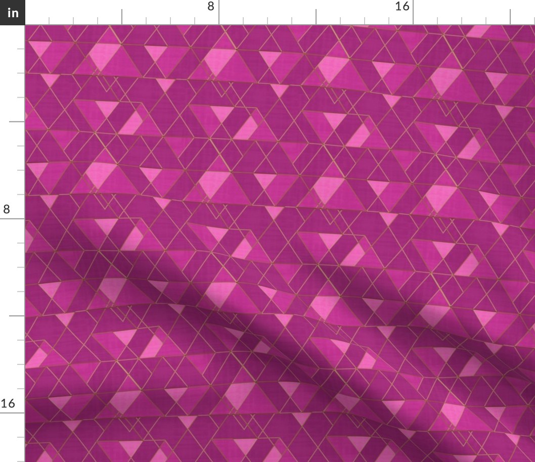 Mod Triangles hot pink S