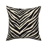 Zebra Stripe - extra large - black and cream