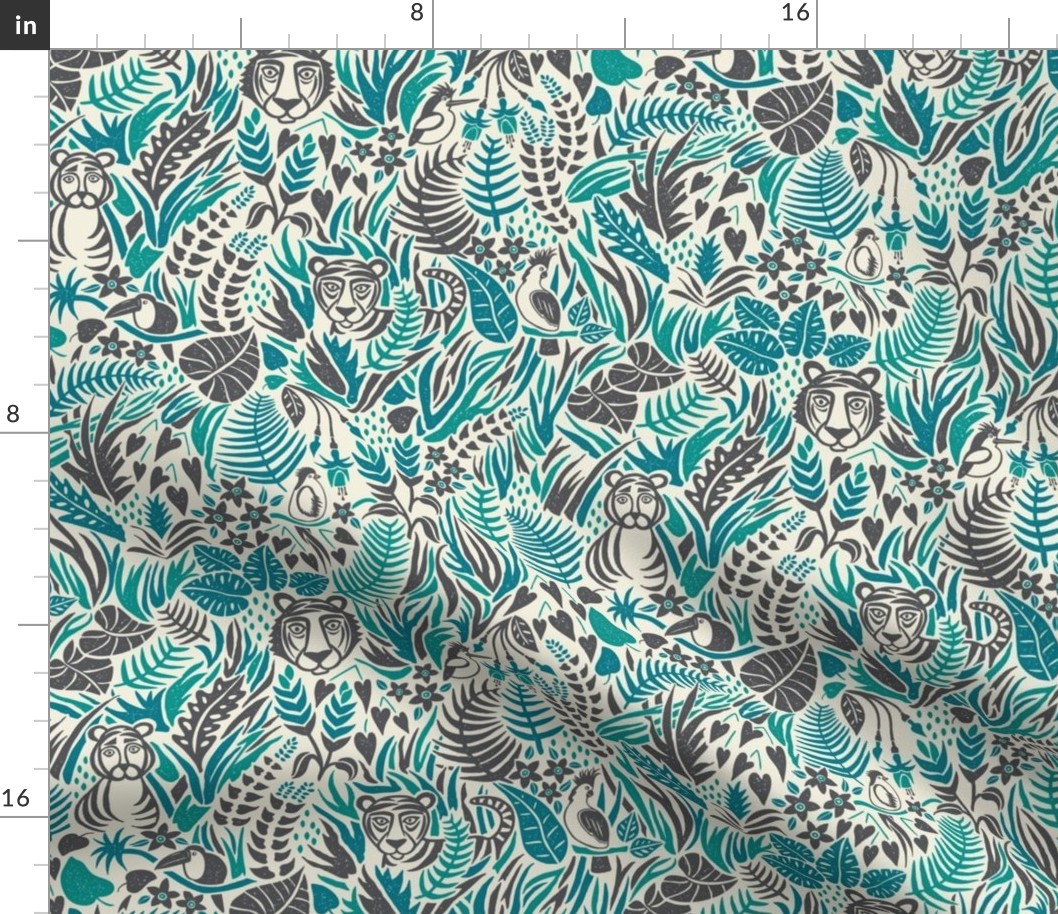 Blake Jungle Tigers  (Teal) - Small