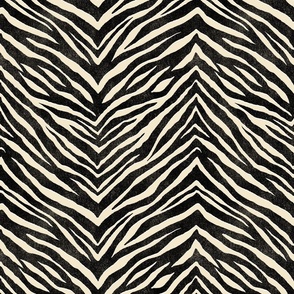 Zebra Stripe - large - black and cream