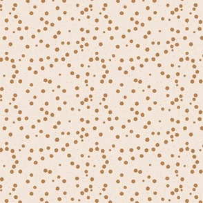 Scattered Flowers in Beige Medium