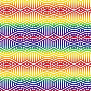 Rainbow Waves, Stripes and Dots-Light