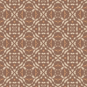  Kilim Mandala Pattern Natural Brown small