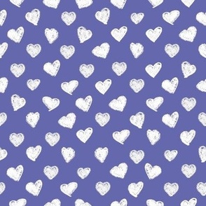cute hearts white on purple