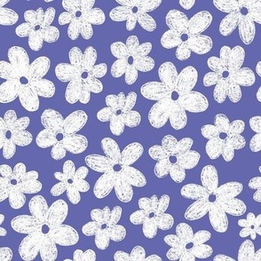 white flowers on purple