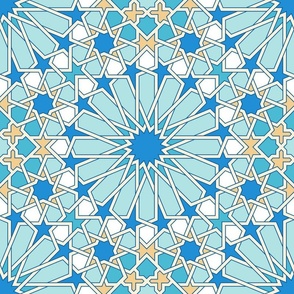 zellij tile -latticework blues