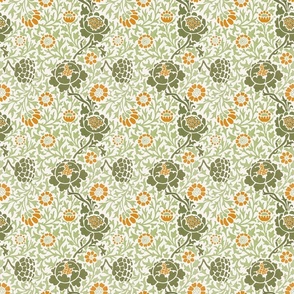  Grafton by William Morris- SMALL -light Antiqued background