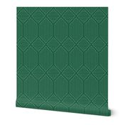 Art Deco - Hexagon Green