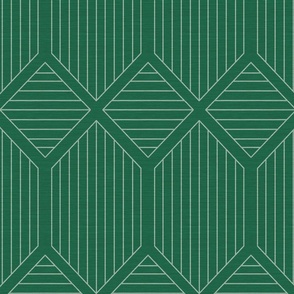 Art Deco - Hexagon Green