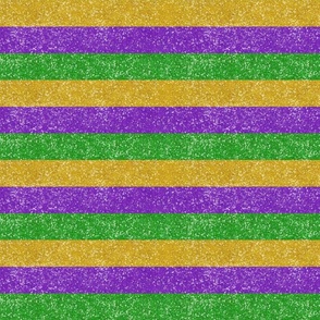 Mardi Gras Faux Glitter Stripes -- Mardi Gras Purple, Green, Yellow Gold Color Faux Glitter, Glitter Print -- 10.89in x 4.5in repeat -- 805dpi (19% of Full Scale)