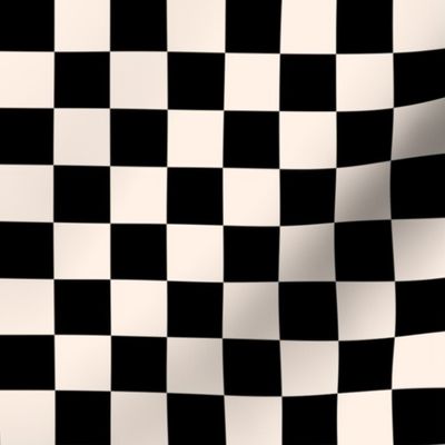 Black and White Checkerboard 1"