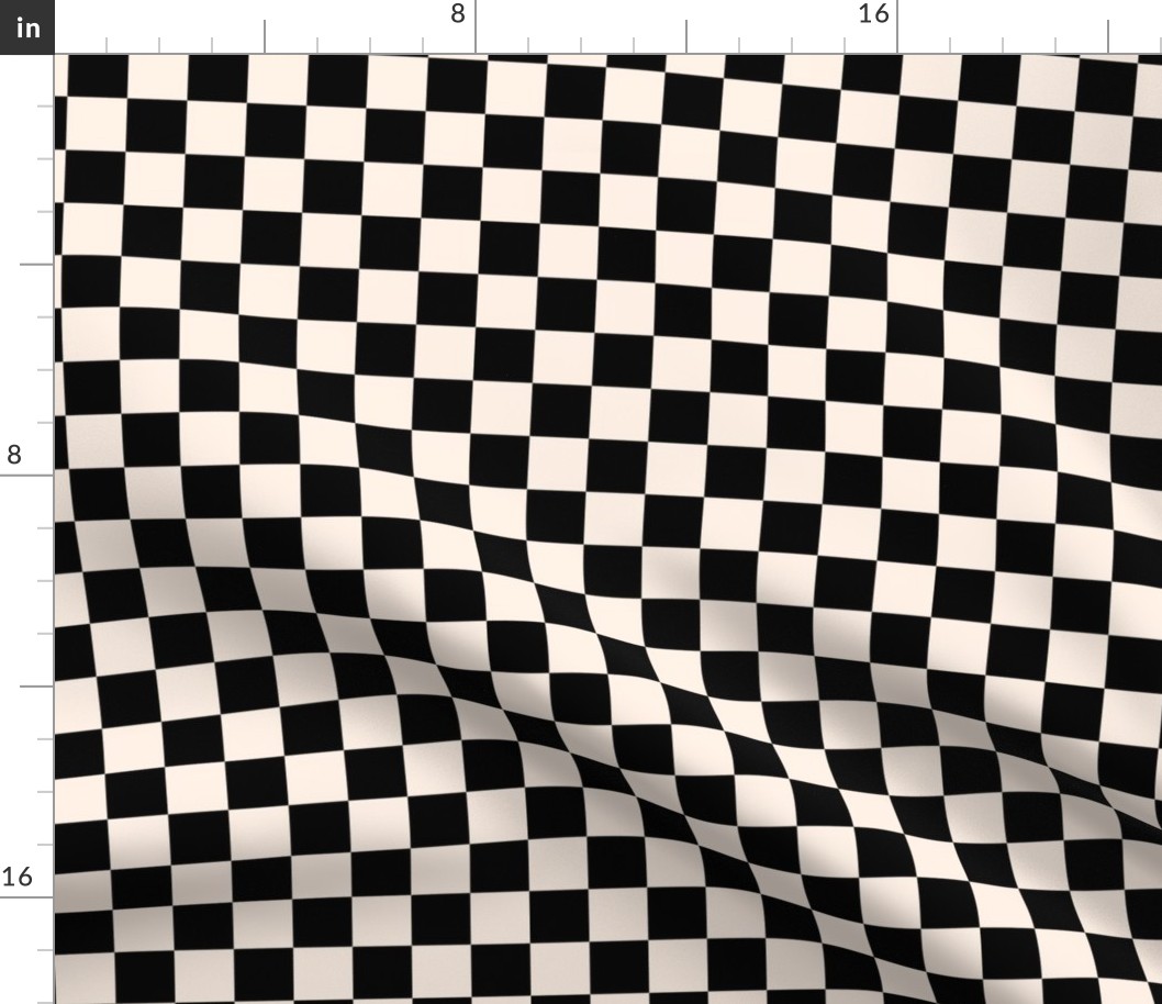 Black and White Checkerboard 1"