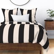 Black and White Stripe 6"