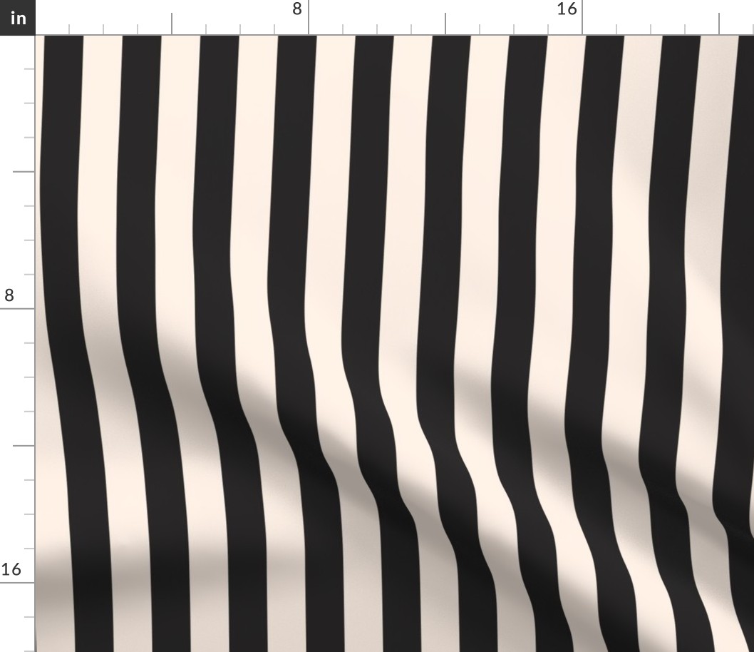 Black and White Stripe 1"