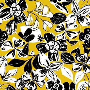SKETCHY FLORAL YELLOW