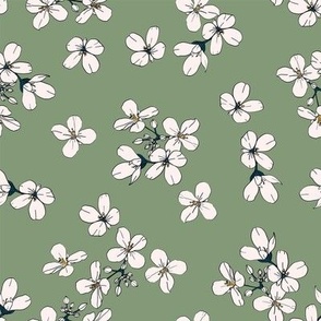DITSY FLORAL GREEN