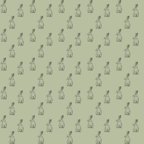 Sage Sketched Bunny