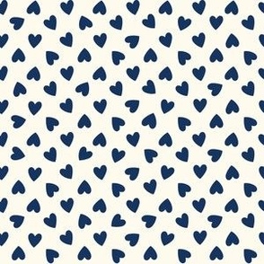 Little Heart toss navy-cream