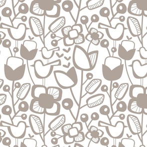 Scandinavian Garden Warm Grey-Medium