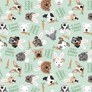 Easter Pups Some Bunny Loves You - Mint Green, Small Scale