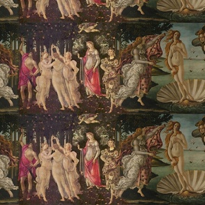 Botticelli Birth of Venus and Primavera 8 inch