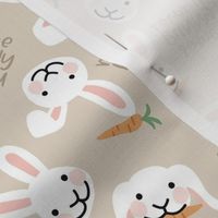 Some Bunny Loves You - Beige, Medium Scale