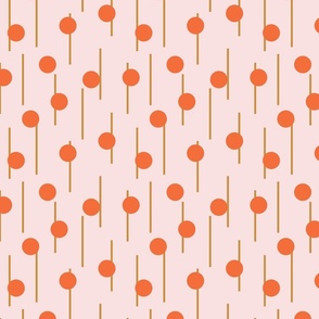 Sticks & Stones Abstract Md | Orange + Pink