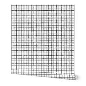 (large scale) grid hand drawn black stripes