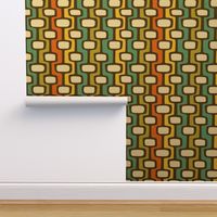 1960s Retro Atomic Modern Abstract Shapes Mid-Century Modern Pattern