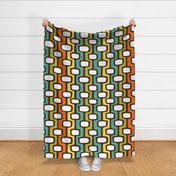 1960s Retro Atomic Modern Abstract Shapes Mid-Century Modern Pattern