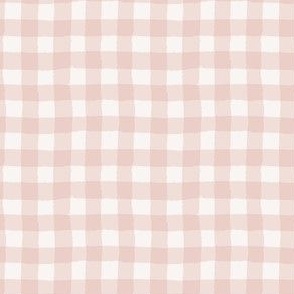 Gingham large - blush