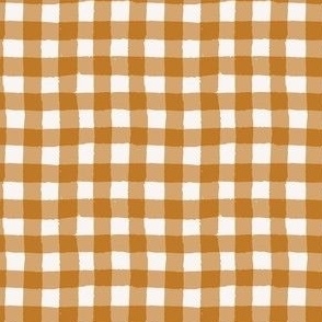 Gingham large - ochre