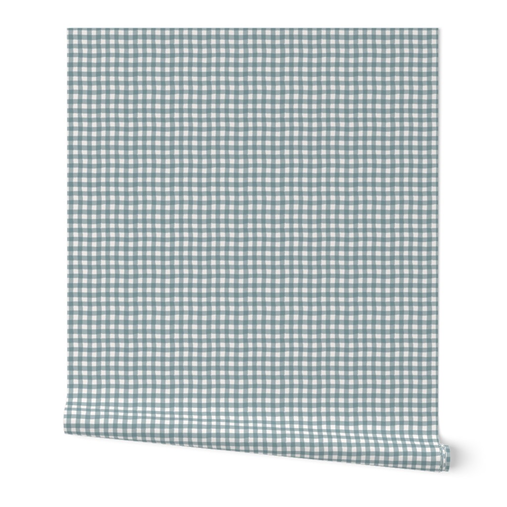 Gingham large - ocean