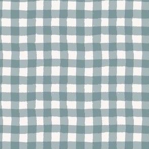 Gingham large - ocean