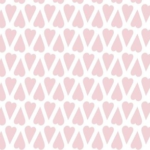 372 - Pink and White Hearts - petal solid coordinates, for kids apparel and nursery wallpaper and decor