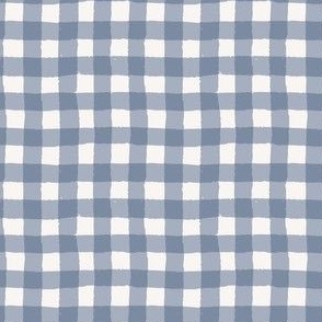 Gingham large - steel