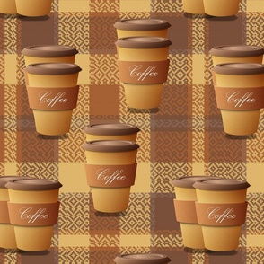 Coffee On Plaids  medium