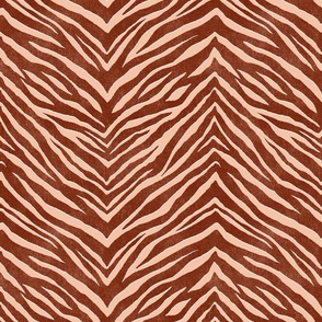 Zebra Stripe - large - rust and terracotta