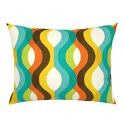 1960s Retro Atomic Mod Abstract Shapes Mid-Century Modern Pattern