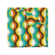 1960s Retro Atomic Mod Abstract Shapes Mid-Century Modern Pattern