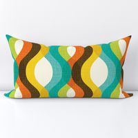 1960s Retro Atomic Mod Abstract Shapes Mid-Century Modern Pattern