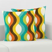 1960s Retro Atomic Mod Abstract Shapes Mid-Century Modern Pattern