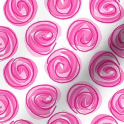 spiral polka 1 white magenta