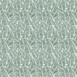 Medium Watercolor Fern pattern, Light background