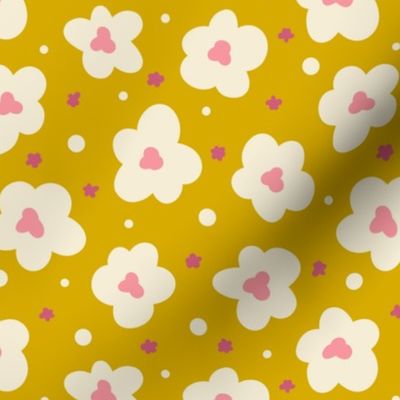 Mustard Pink Scandi Floral