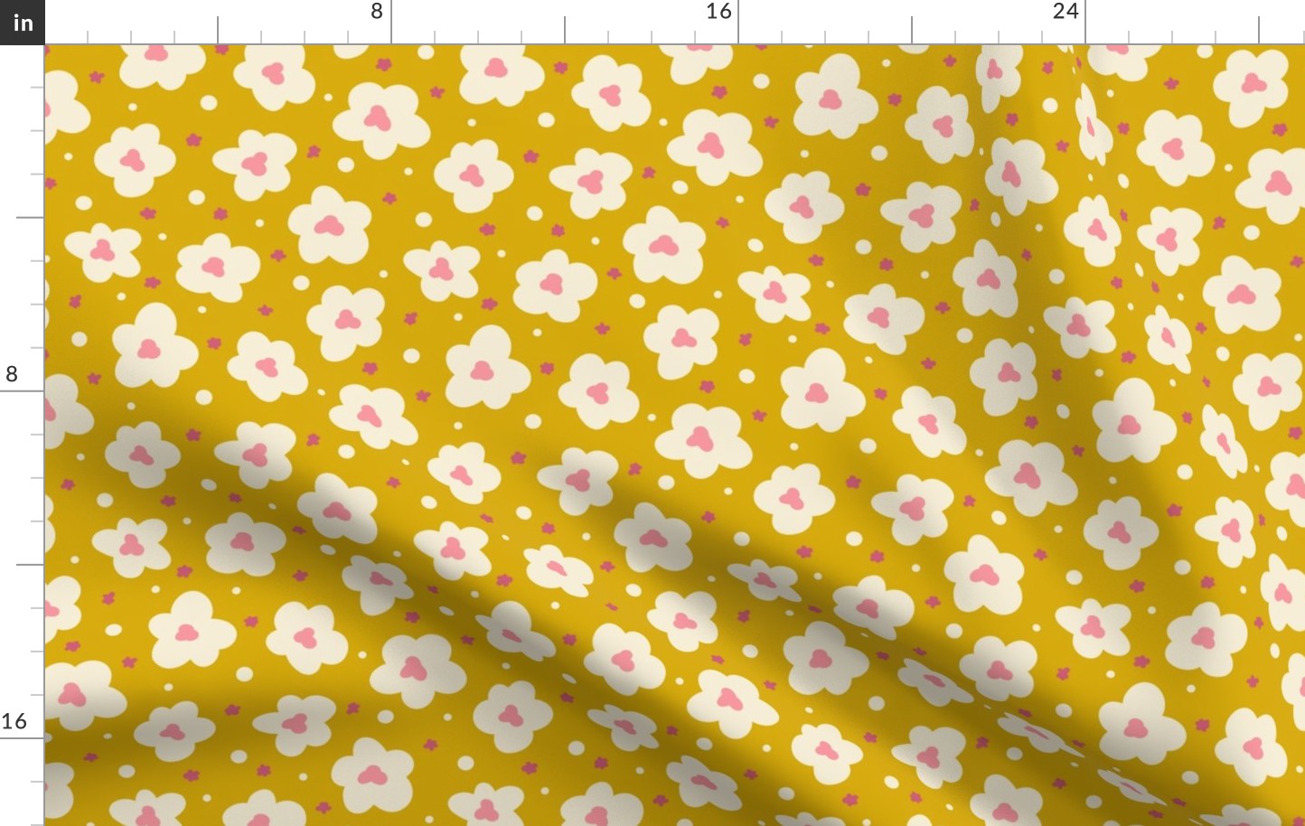 Mustard Pink Scandi Floral