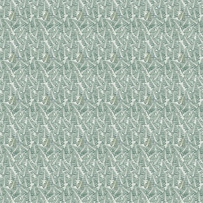 Small  Watercolor Fern pattern, Light White background