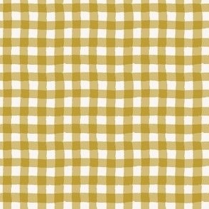 Gingham small - gold